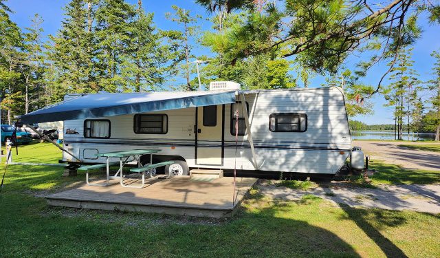 Nomad RV Rental at Campers Cove Campground in MI Nomad RV Rental at Campers Cove Campground in MI